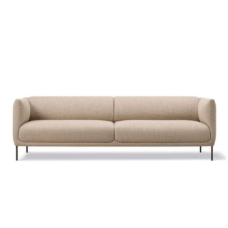 Milan Contemporary Fabric 3-Seater Sofa