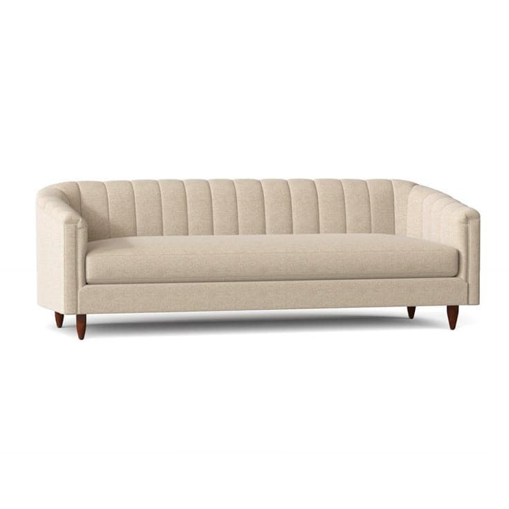 Paris Channel-Tufted 3-Seater Sofa