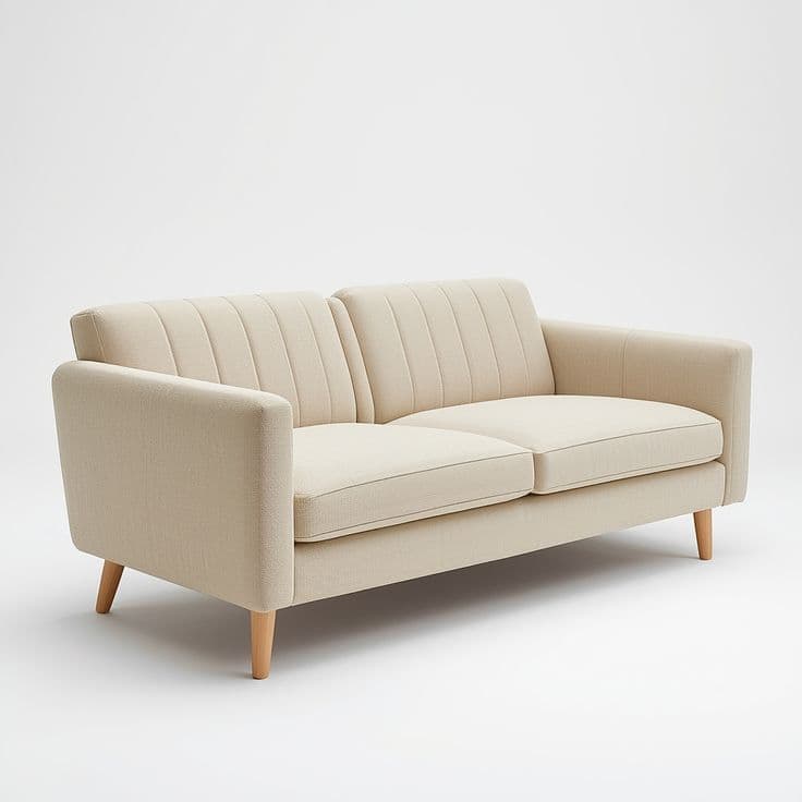 Copenhagen Vertical-Tufted 3-Seater Sofa