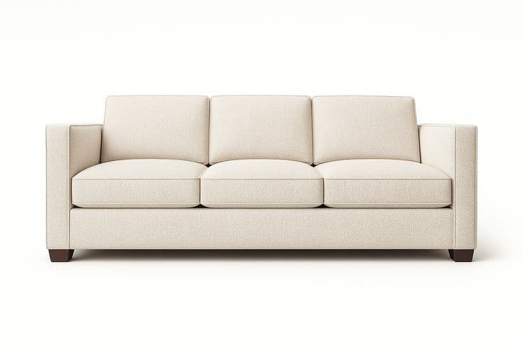 Boston Tailored Fabric 3-Seater Sofa