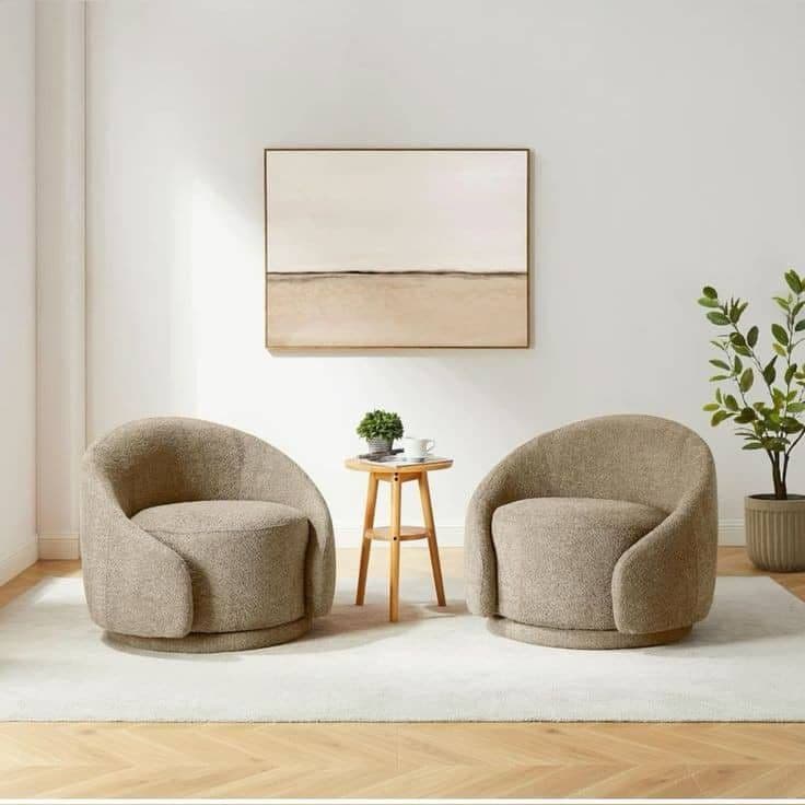 Bergen Bouclé Swivel Accent Chair