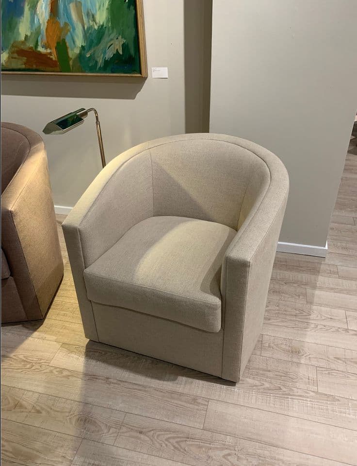 Bergen Minimalist Flat-Weave  Accent Chair