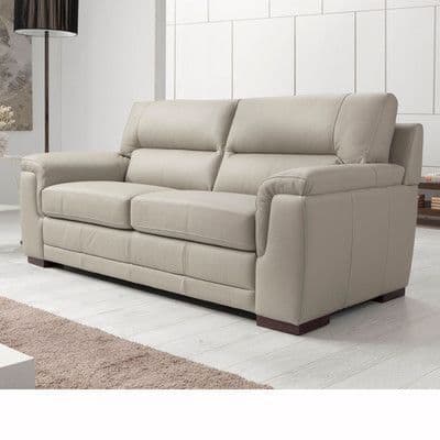 Metro Sleek Leatherette 3-Seater Sofa