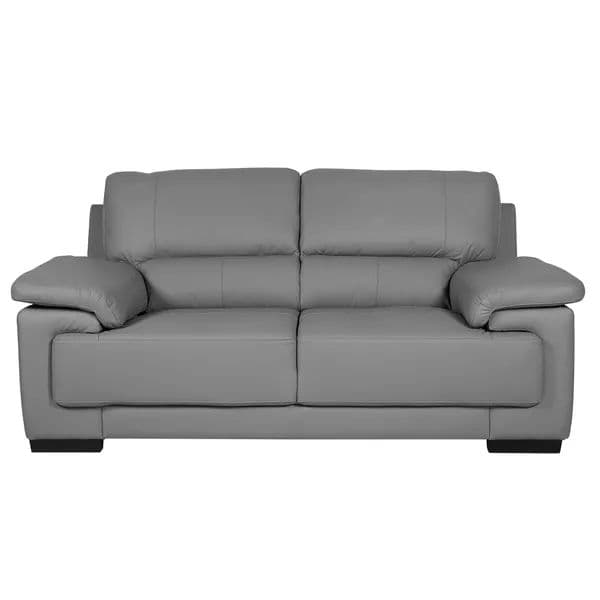 Metro Sleek Leatherette 2-Seater Sofa