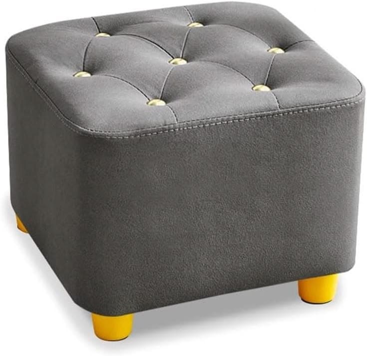Button-Tufted Comfort Footstool