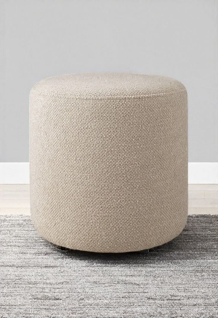 Barrow Small Textured Pouf