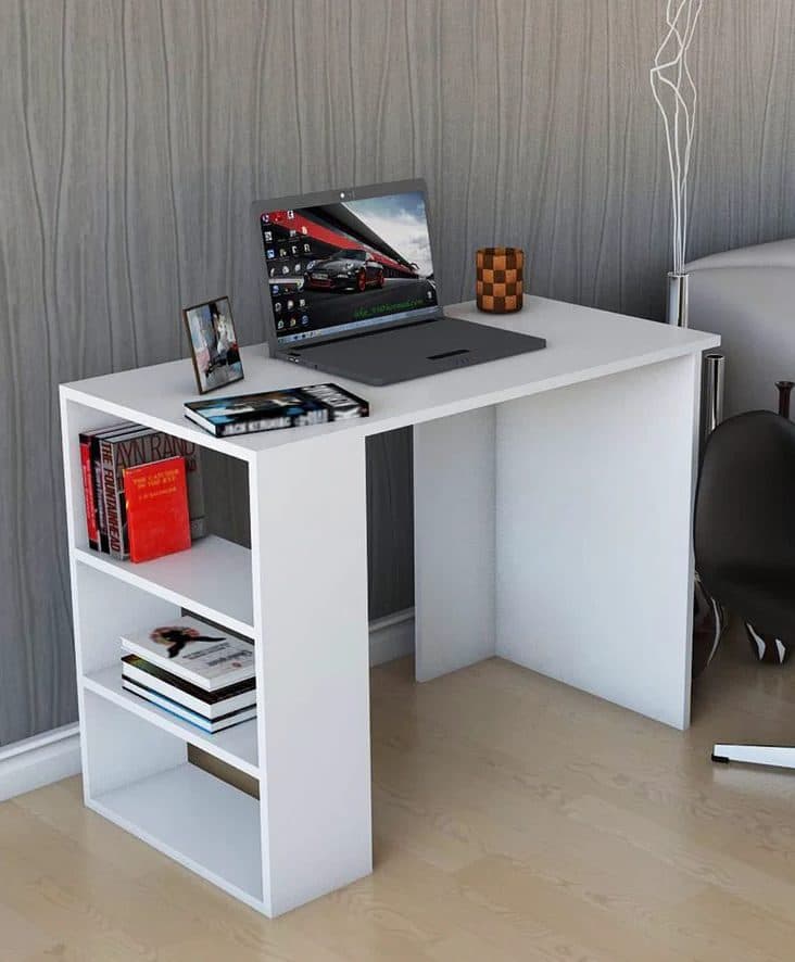 Compact Open-Shelf Computer Desk