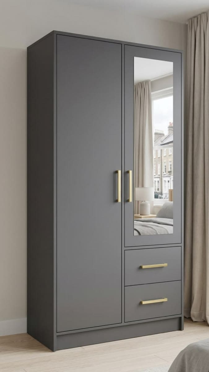 Contemporary Mirrored Wardrobe