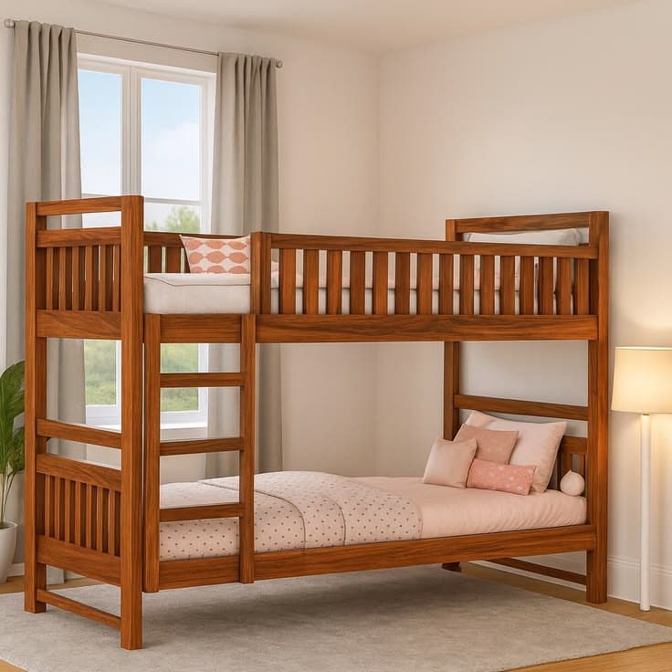 Sheesham Wood Single Size Bunk Bed