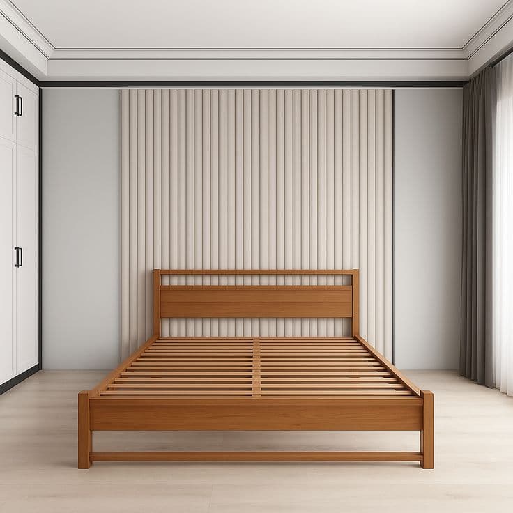 Minimalist Solid Wood Platform Bed Frame