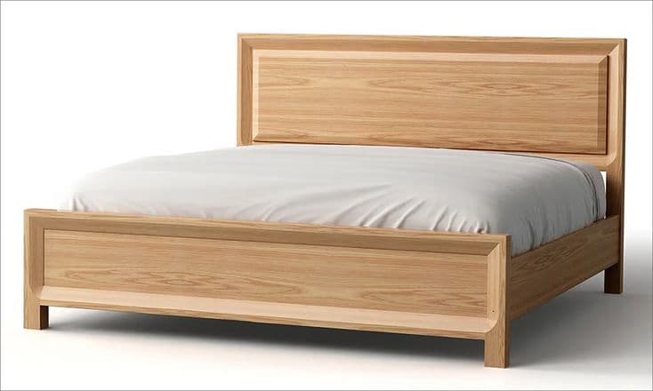 Copenhagen Solid Ash Beveled Bed