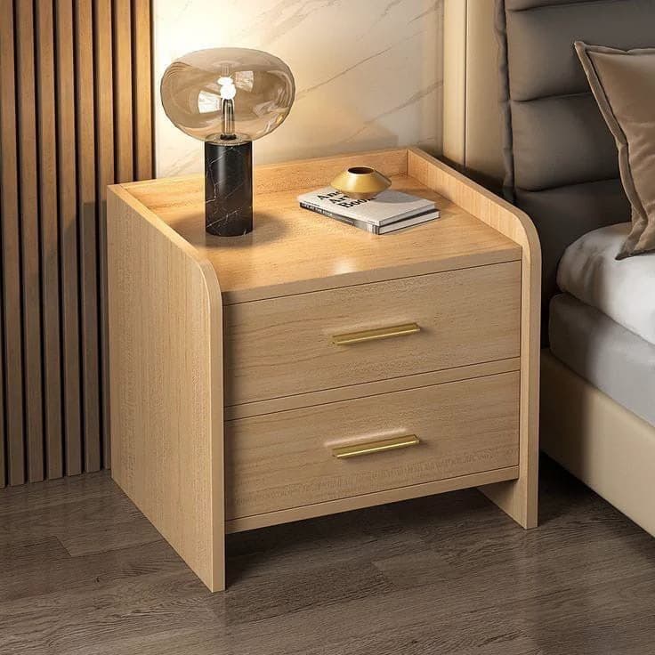 Oslo 2-Drawer Minimalist Bedside Table